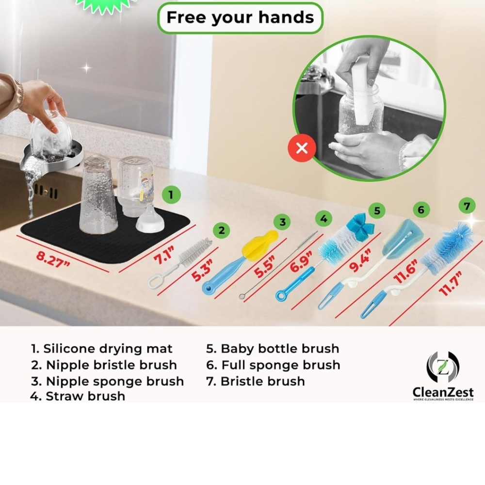 Stainless Steel Glass Rinser for Kitchen Sink